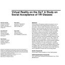 Virtual Reality on the Go? A Study on Social Acceptance of VR Glasses