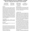 Understanding the Social Acceptability of Mobile Devices using the Stereotype Content Model