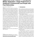 Augmented Smart Insoles - Prototyping a Mobile Application: Usage Preferences of Healthcare Professionals and People with Foot Deformities